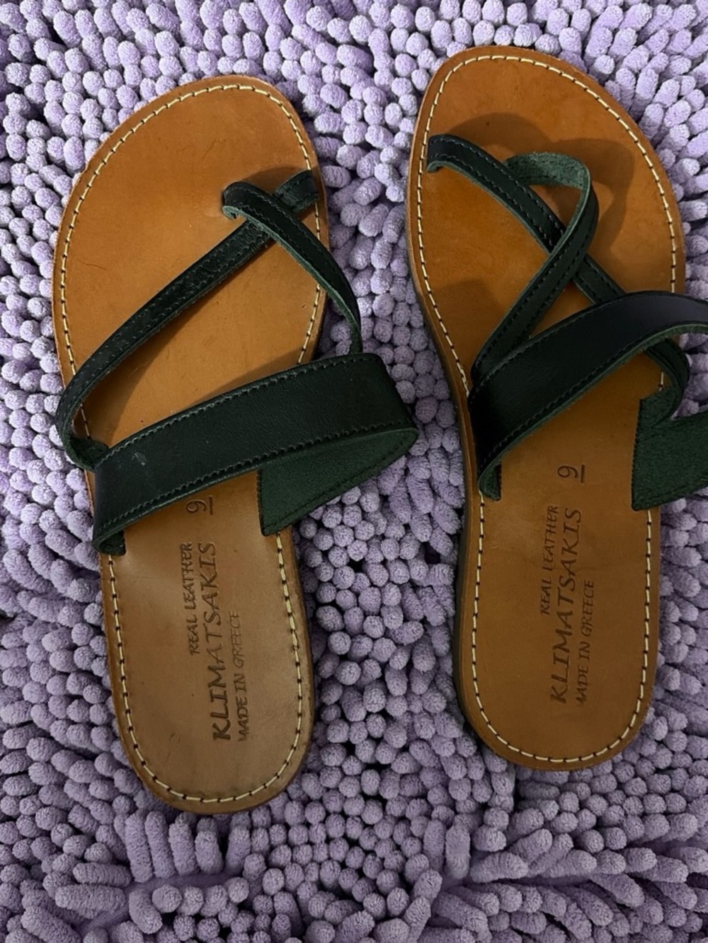Women’s Black/Tan Leather Sandals